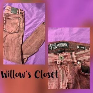 Social Collision Distressed Pinkish Jeans Waist 28